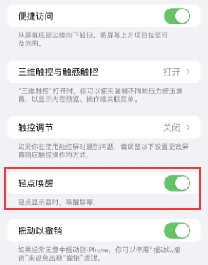 永胜苹果授权维修站分享iPhone轻点无法唤醒怎么办