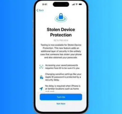 永胜苹果授权维修店分享被盗设备保护功能开启方法 