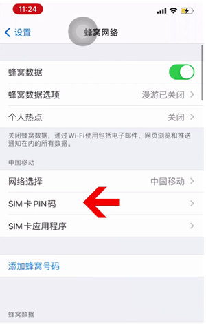 永胜苹果14维修网分享如何给iPhone14的SIM卡设置密码 