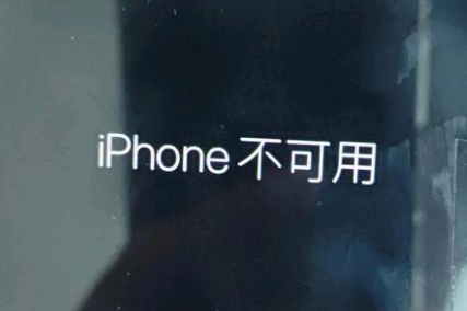 永胜苹果服务网点分享锁屏界面显示“iPhone 不可用”如何解决 